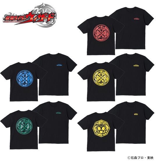 PRE-ORDER : Kamen Rider Wizard T-shirt Crest Pattern