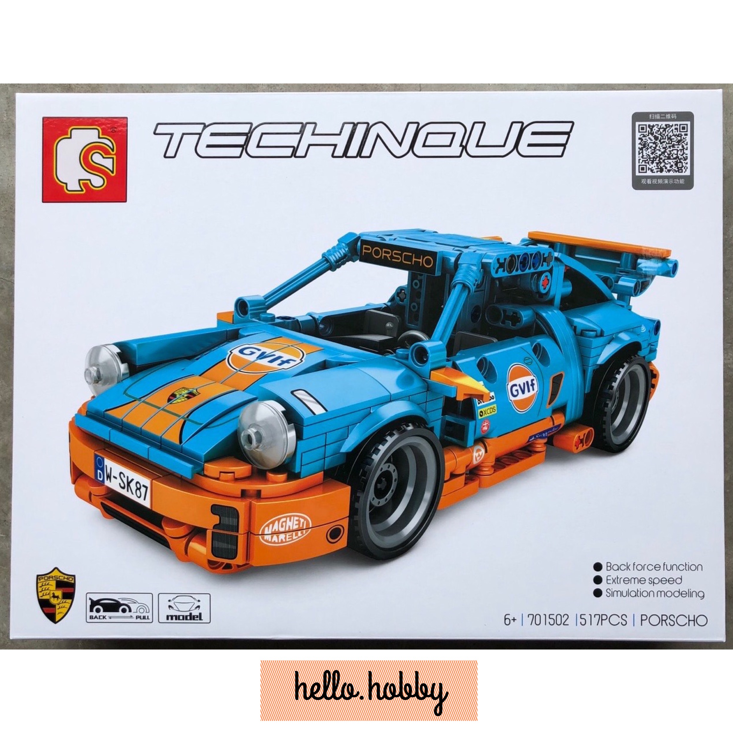 Sembo block 701502 Porsche 517pcs