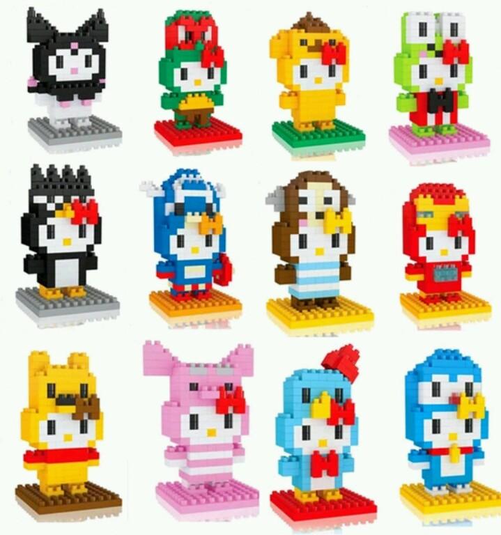 Linkgo 9601-9612 Hello Kitty Cosplay Series 12 pcs