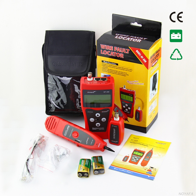 NF-308 Digital Network LAN Telephone Coaxial BNC USB Cable Tracker Tester