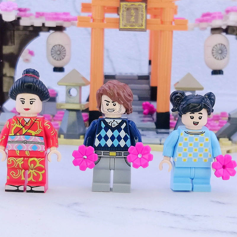 Sembo Block 601075 Japanese mini street Cherry Blossom 647pcs