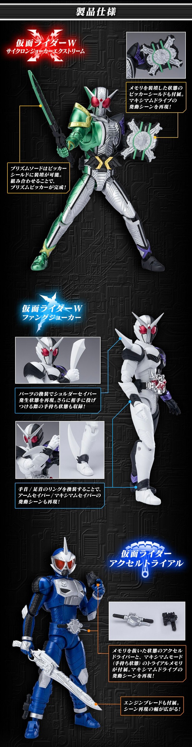 PRE-ORDER : SHODO-XX Kamen Rider W EX