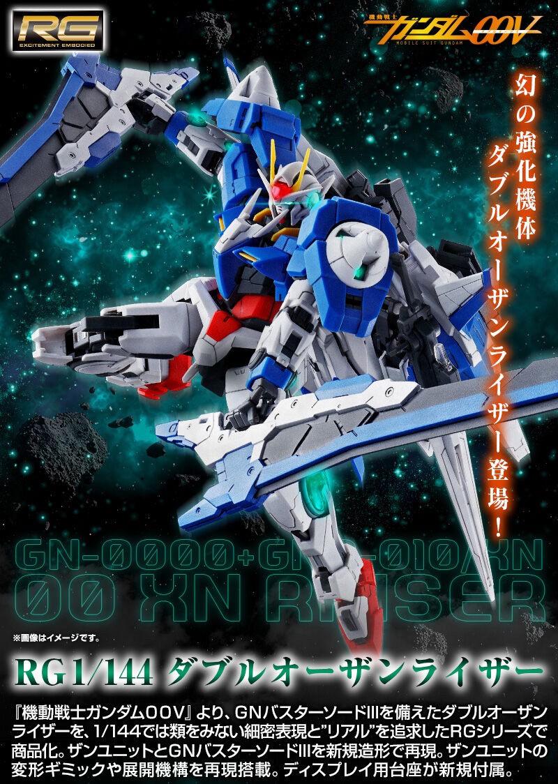 PRE-ORDER : RG 1/144 00 XN Raiser Plastic Model