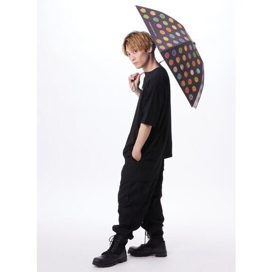 PRE-ORDER : Kamen Rider Folding Umbrella For Both Sunny And Rainy Days Core Medal Pattern