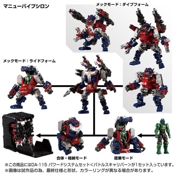 Pre-order : *Takara Tomy Mall Exclusive Online Shop* DA-115 Powered System Set (Battles Caliber) by Takara Tomy