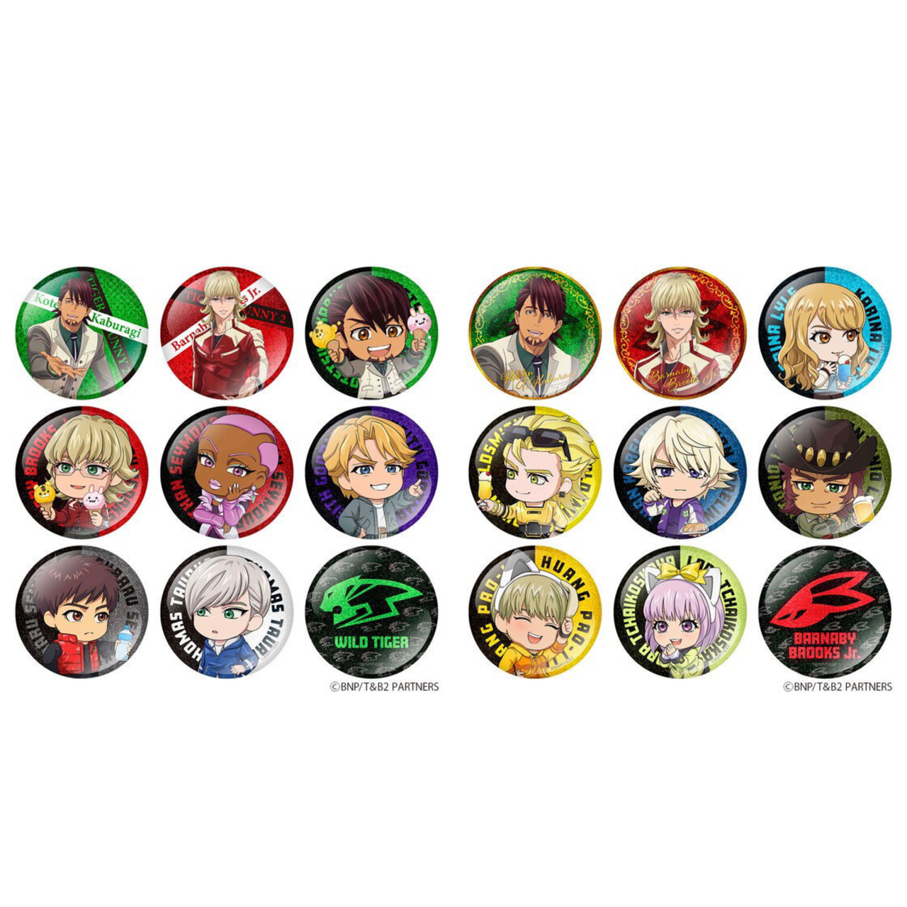 PRE-ORDER : TIGER & BUNNY 2 in NAMJATOWN Can Badge Collection A/B (Random)