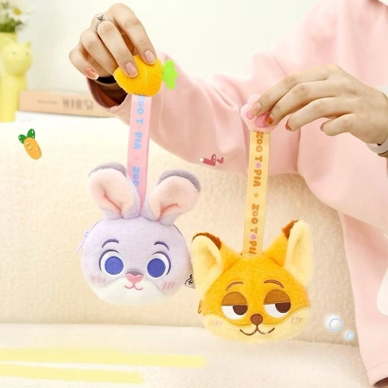 ตุ๊กตาพวงกุญแจ กระเป๋าใส่เหรียญ ลิขสิทธิ์แท้ - Disney - Zootopia Plush Pendant Coin Purse Keychain by Potdemiel