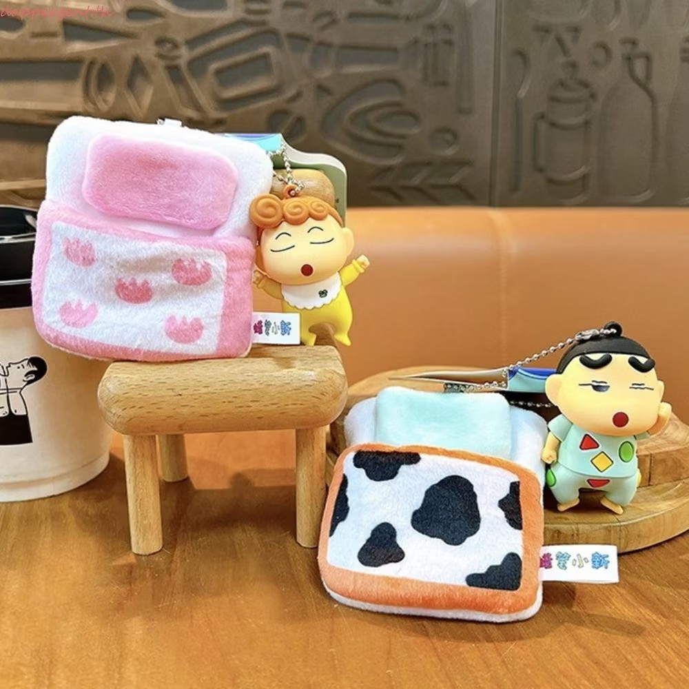 พวงกุญแจ ชินจัง ลิขสิทธิ์แท้ Crayon Shinchan Sleep Quilt Plush Pendant keychain by Shanghai Futabasha