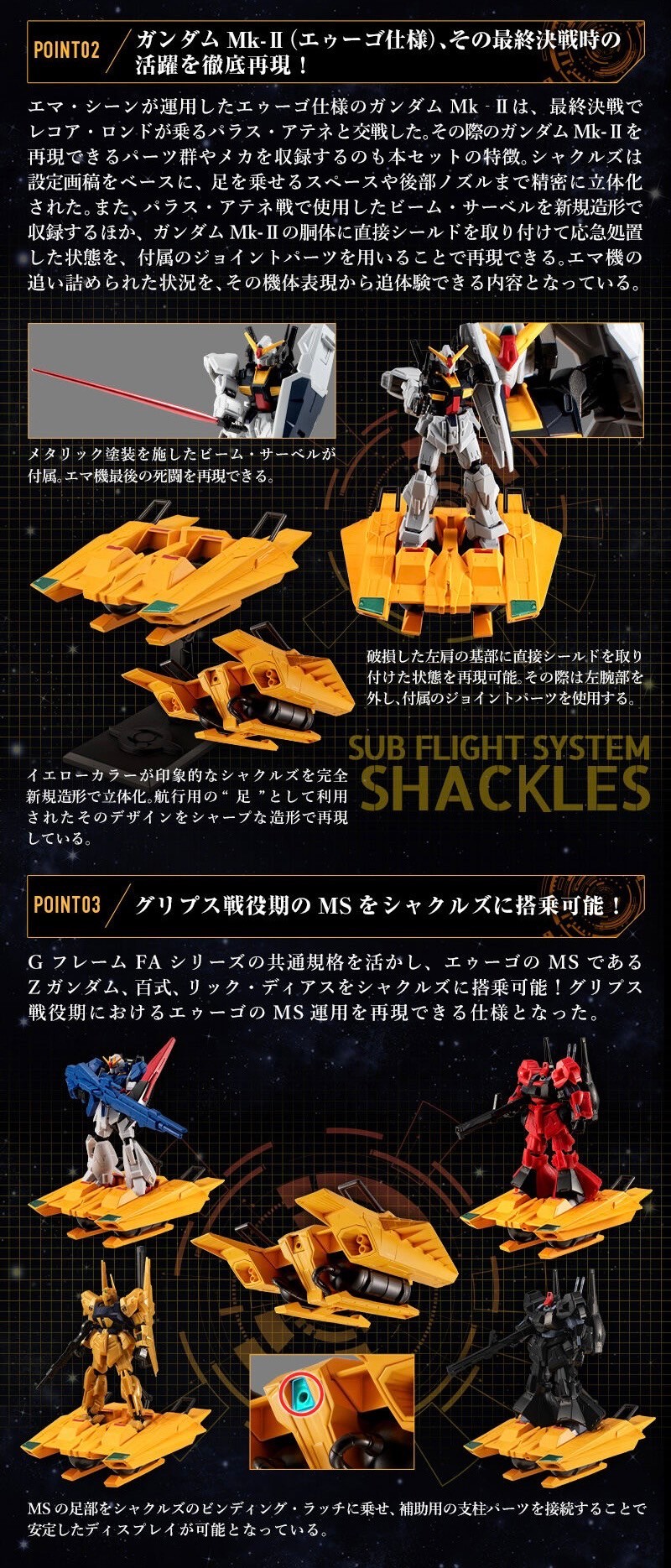 PRE-ORDER : Mobile Suit Gundam G Frame FA G Defender & Shackles Set