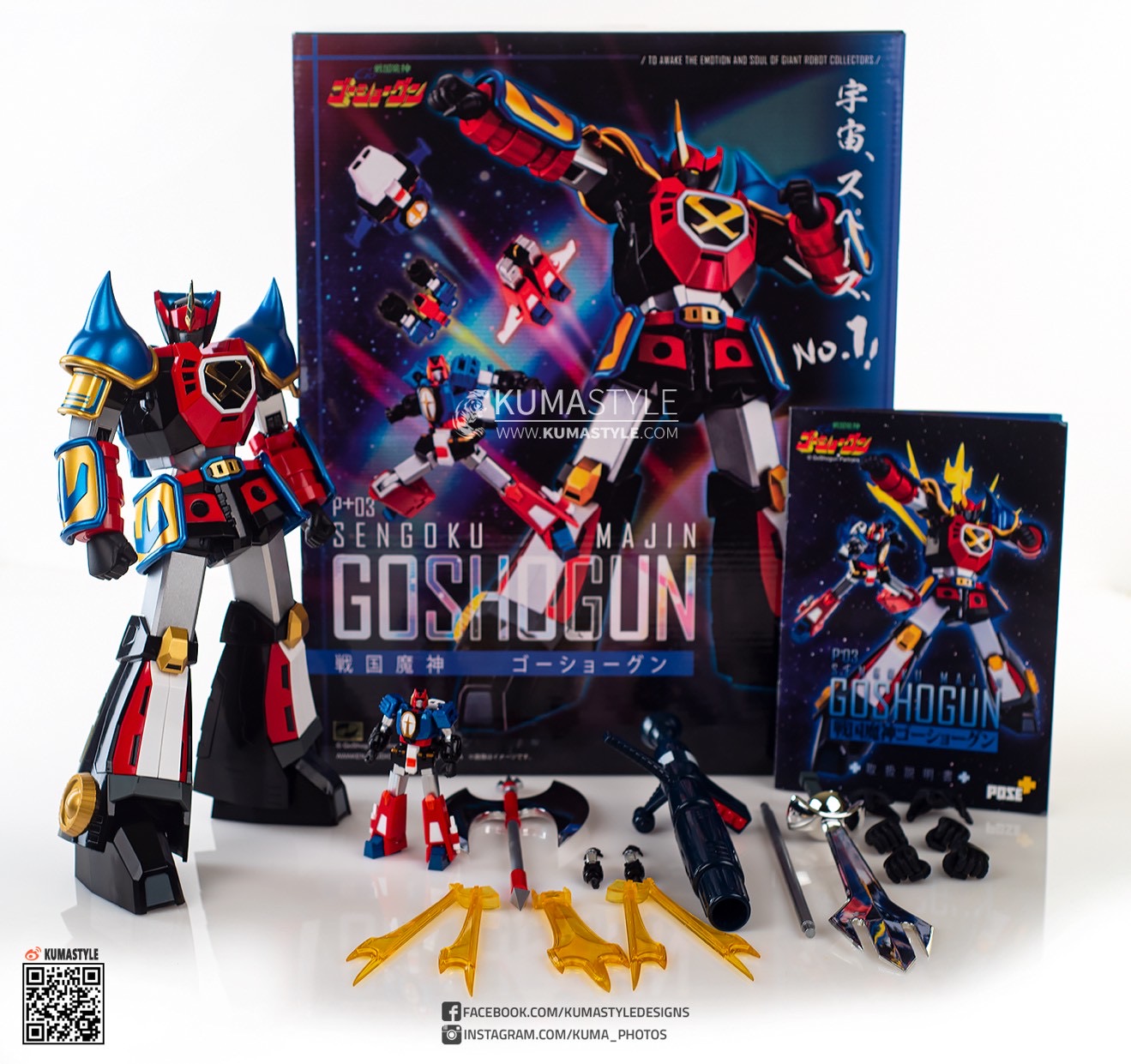 POSE+ Metal Series P+03 Sengoku Majin GoShogun by AWAKEN STUDIO (Art Storm) (สภาพใหม่เปิดเช็ค)