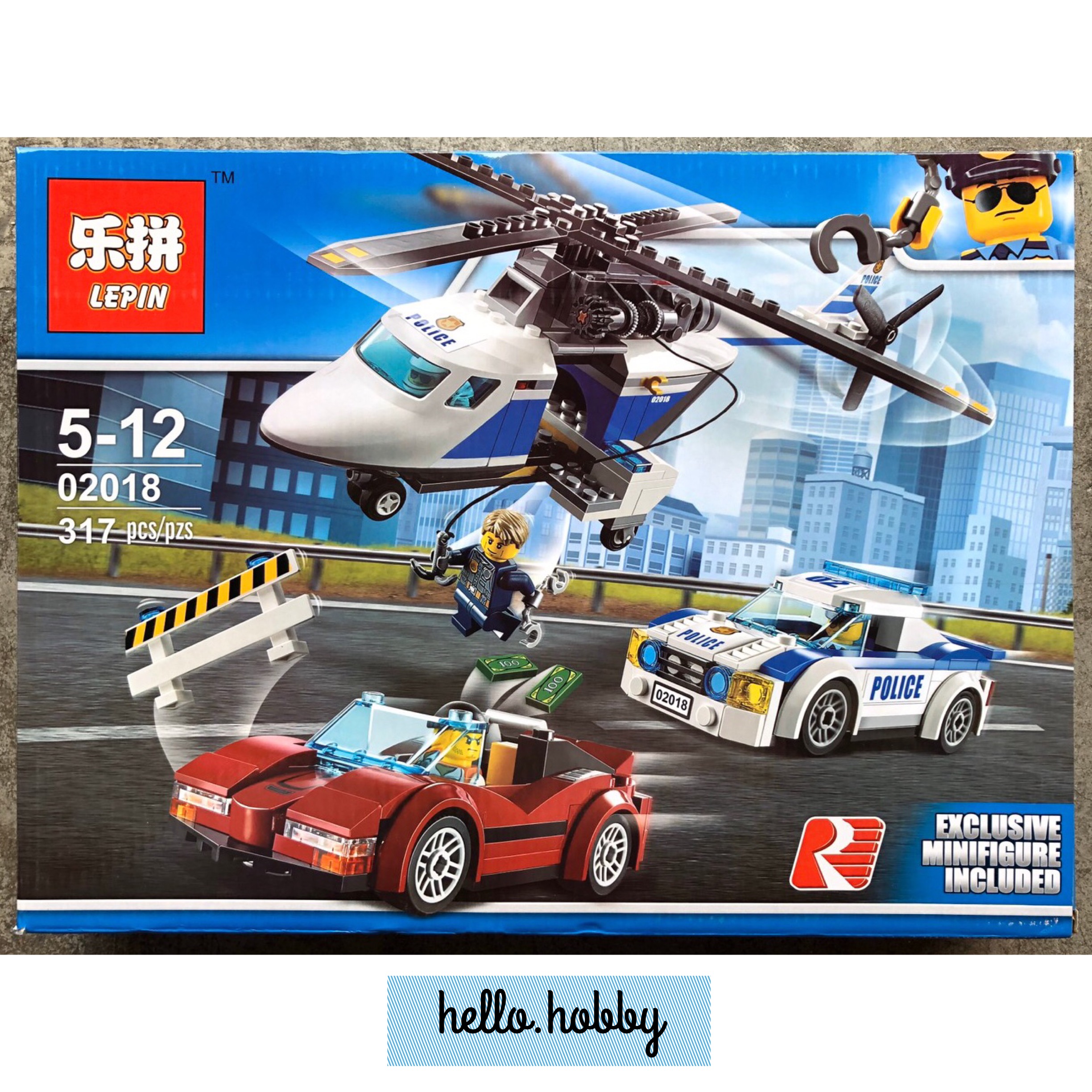 Lepin 02018 High-speed Chase 317pcs