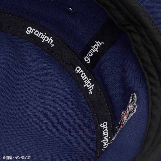 PRE-ORDER : STRICT-G graniph "Mobile Suit Gundam" Hat Black Tri-Stars (Stepping Bucket Hat)