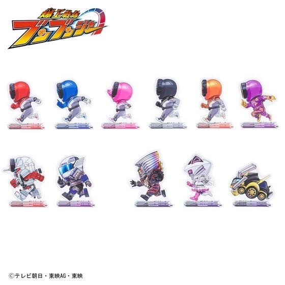 PRE-ORDER : Bakuage Sentai Boonboomger Running Deformed Series Acrylic Keychain / Stand (11 types)
