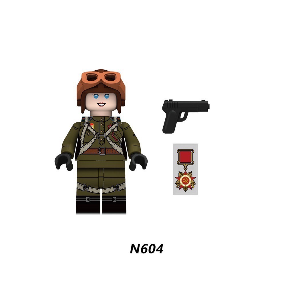 ตัวต่อมินิฟิกเกอร์ ทหาร N601-604 - WW2 - Soviet Soldier