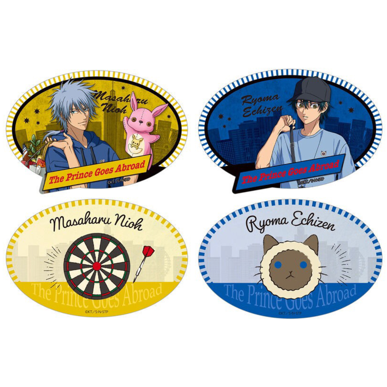 PRE-ORDER : New Prince of Tennis The Prince Goes Abroad Luggage Sticker Set