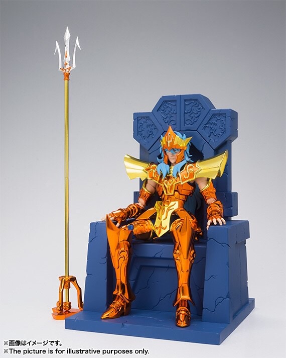 Saint Seiya Saint Cloth Myth EX Sea Emperor Poseidon Imperial Throne Set by Bandai