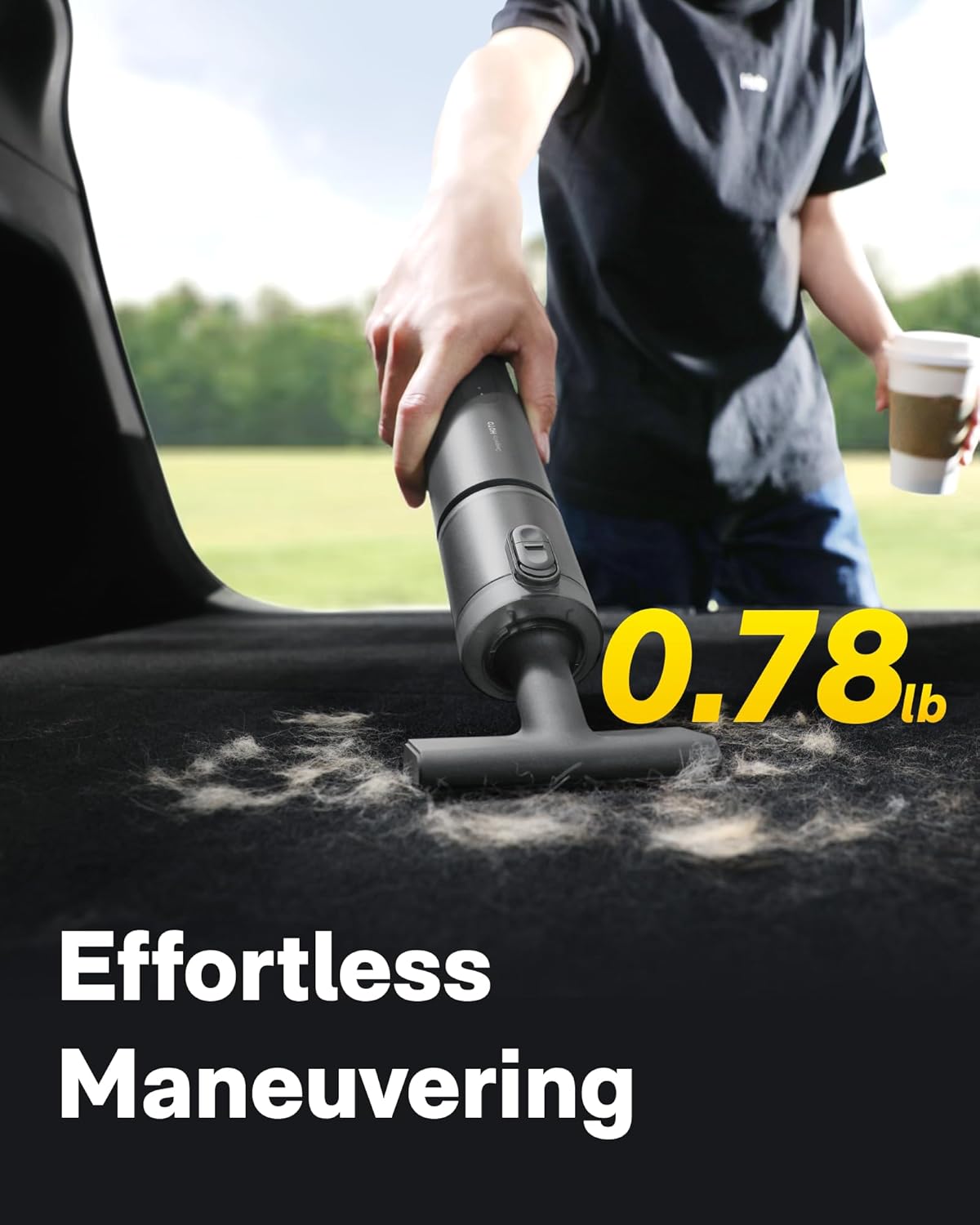 Tesla X HOTO Handheld Car Vacuum Cleaner Cordless, 4-in-1 Portable Mini Vacuum with 20000Pa