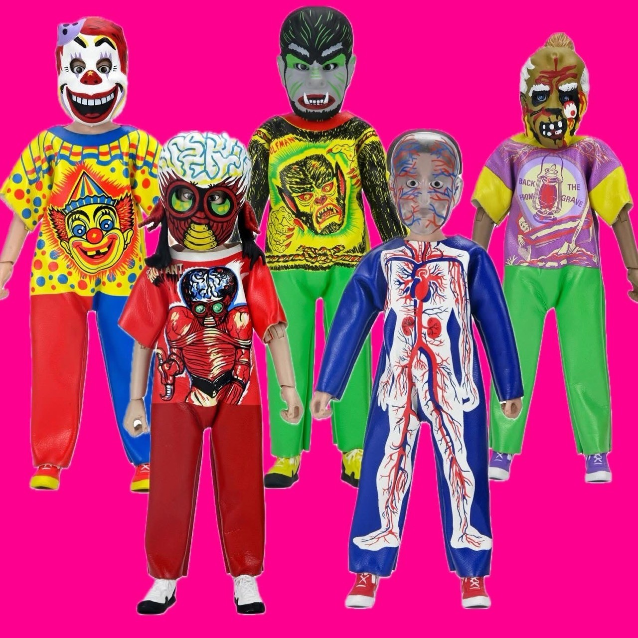 Pre-order : Ben Cooper Costume Kids Collection Series 6 Clothed Action Figure (Set of 5) by NECA