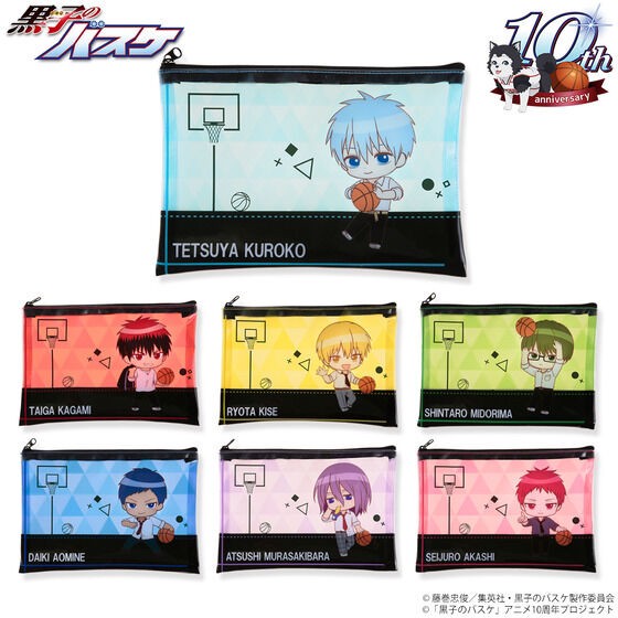 PRE-ORDER : Kuroko's Basketball Clear Pouch (After School Basketball Ver.) (7 types in total)