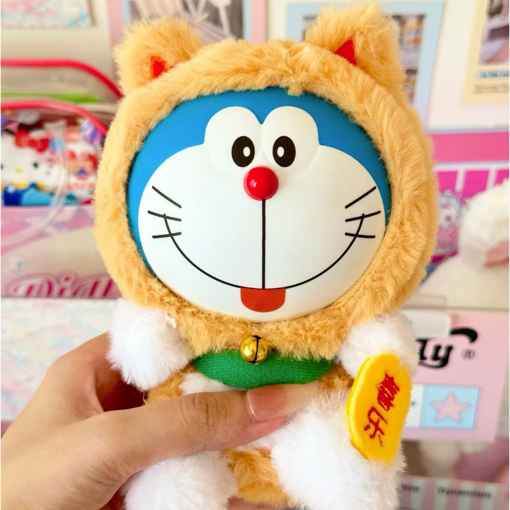 ตุ๊กตาโดเรม่อนกวัก ลิขสิทธิ์แท้ ได้ 1ตัว - Doraemon Doll V1 Wishing Lucky Cat Series by LDCX