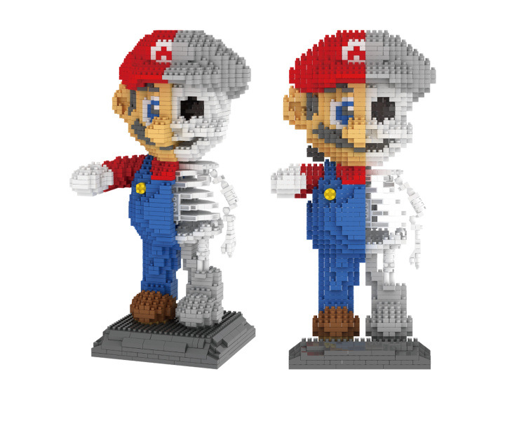 ZRK 7807 Dissection Skeleton Mario 1686pcs
