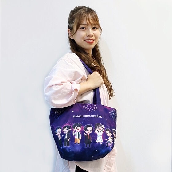 PRE-ORDER : Kamen Rider Geats Deformed Tote Bag Fireworks Pattern