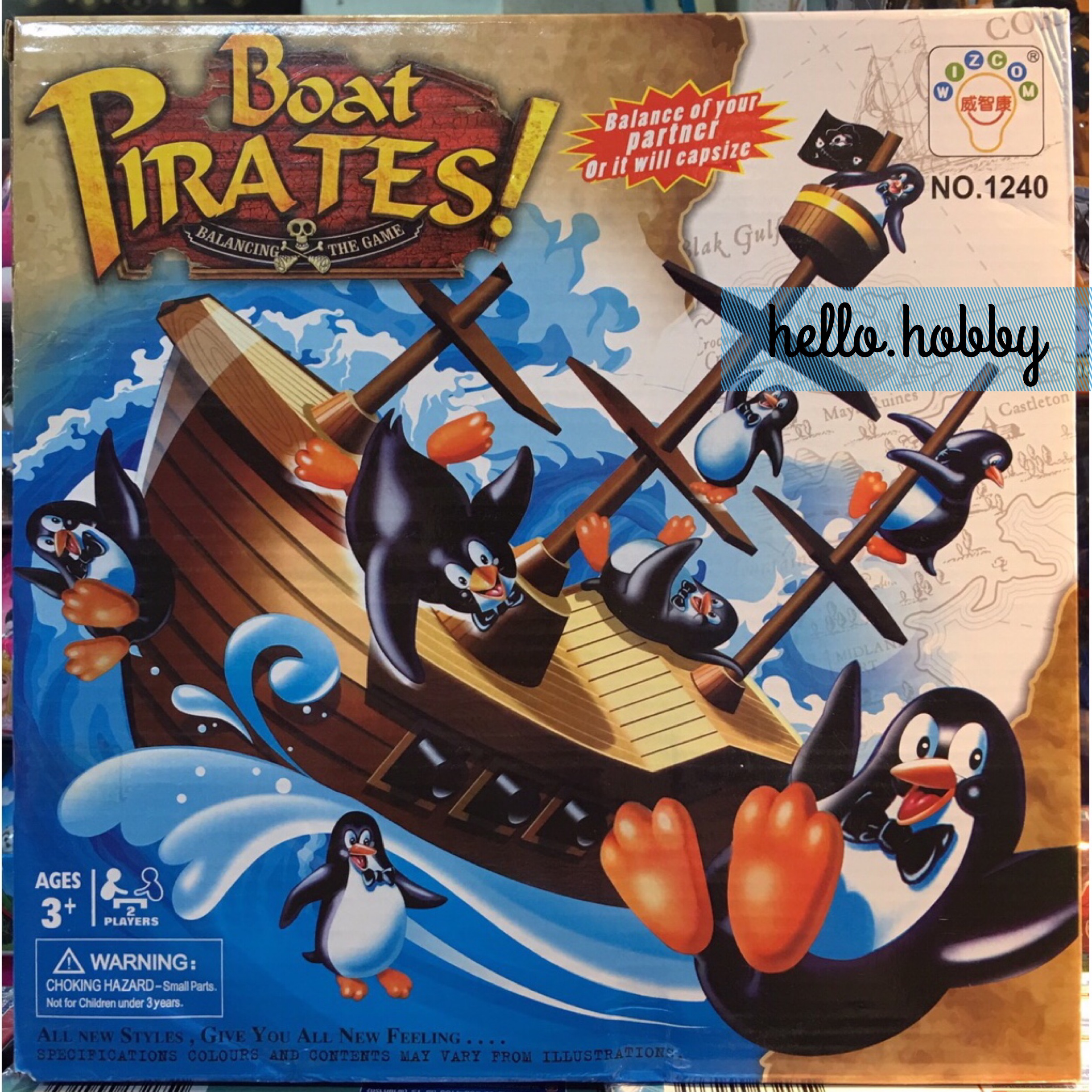Boat Pirate penguin Balancing Game