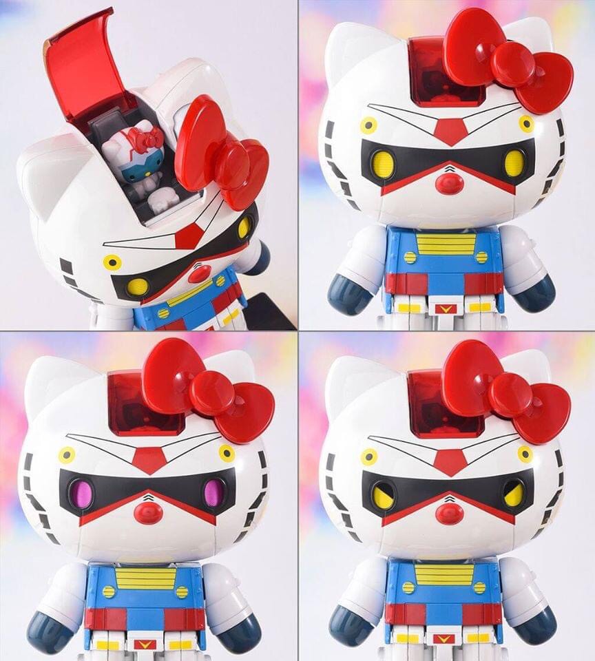 CHOGOKIN RX-78-2 Gundam x Hello Kitty by Bandai