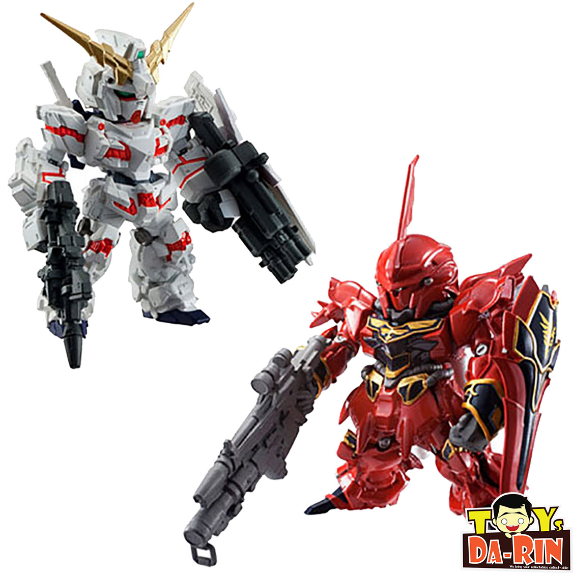 FW GUNDAM CONVERGE SP02 Unicorn Gundam (Destroy Mode) & Sinanju