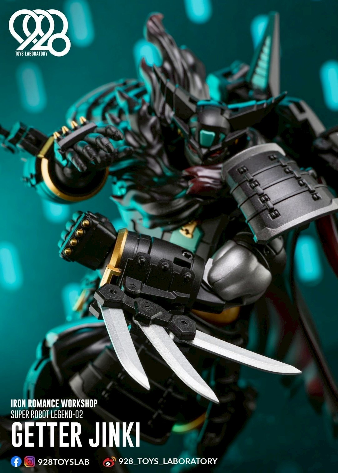 Super Robot Legend - Black Getter JINKI Deformable Movable Figure by Dragon Horse x Iron Romance Workshop