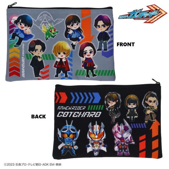 PRE-ORDER : Kamen Rider Gotchard Deformed Flat Pouch