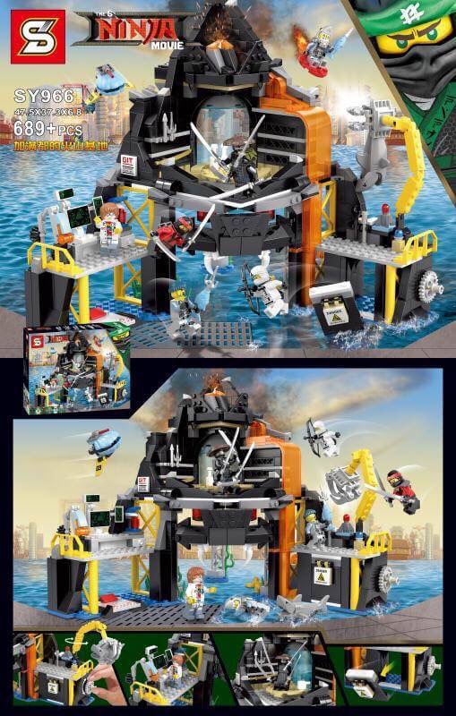 SY 966 Ninjago Garmadon’s Volcano Lair 689pcs