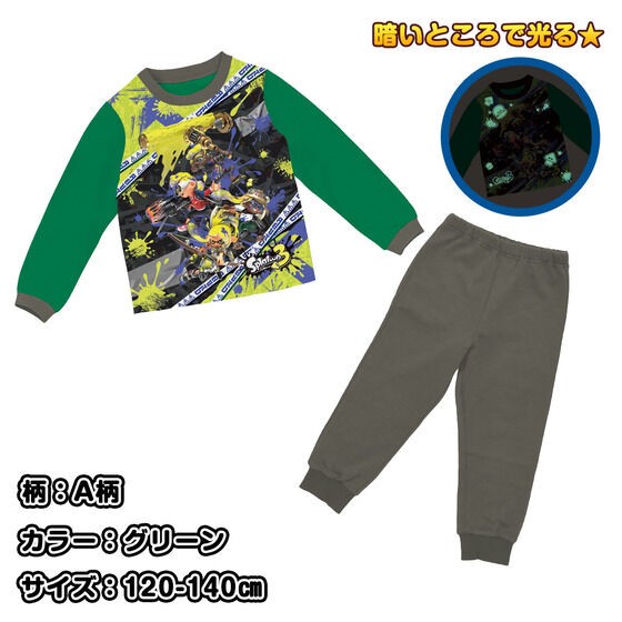 PRE-ORDER : Splatoon 3 Glowing Cardboard Knit Pajamas 22AW