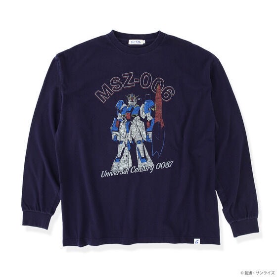 PRE-ORDER : STRICT-G.Fab "Mobile Suit Z Gundam" Used Style Long Sleeve T-Shirt