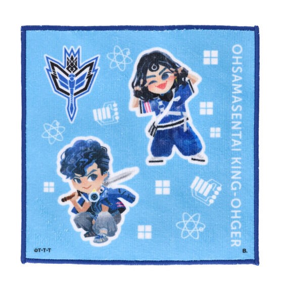 PRE-ORDER : Ohsama Sentai King-Ohger Deformed Mini Towel Entourage Pattern (7 types in total)