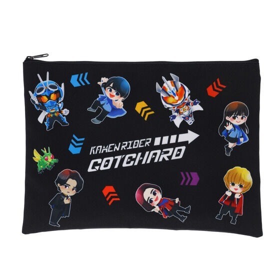 PRE-ORDER : Kamen Rider Gotchard Deformed Flat Pouch (large)