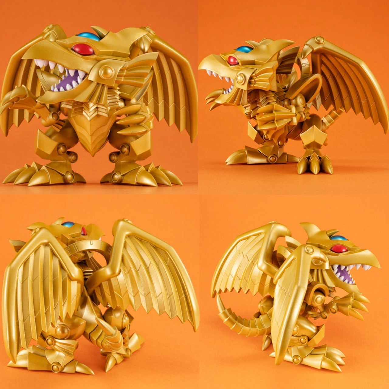 PRE-ORDER : MEGATOON Yu-Gi-Oh! Duel Monsters Red-Eyes Black Dragon & The Winged Dragon of Ra Set [Limited Photo Card Included]