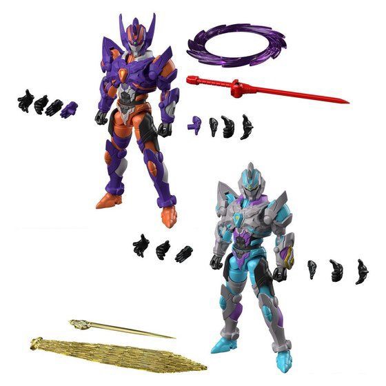 PRE-ORDER : Super Mini Pla SSSS.GRIDMAN Gridknight & Gridman (Initial Fighter) Set