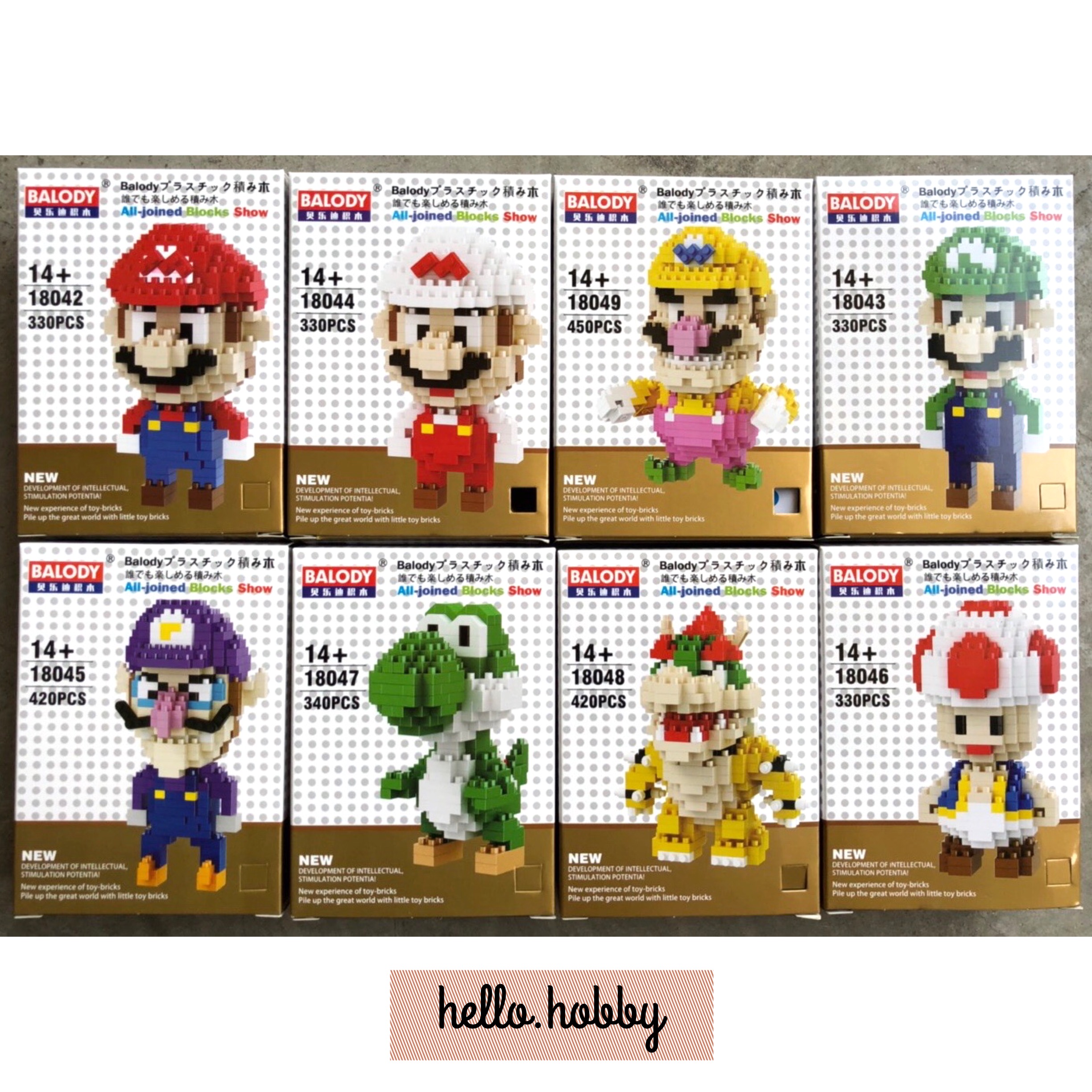 Balody 18042-18049 Super Mario Bros. Set