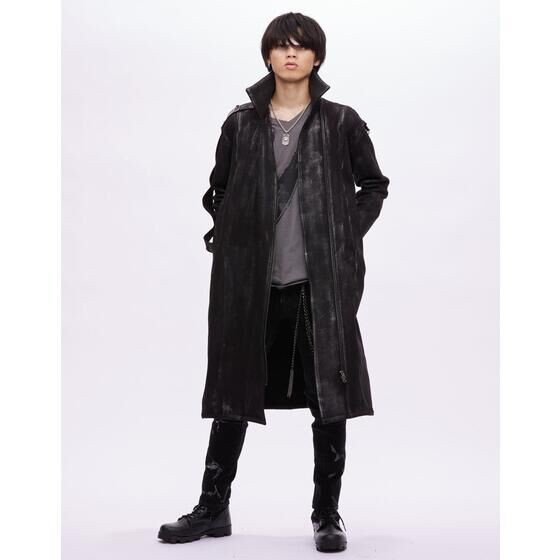 PRE-ORDER : Avataro Sentai Donbrothers x h.NAOTO Inu Brother Tsubasa Inuzuka High Neck Long Stretch Coat