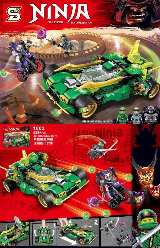 SY 1002 Ninjago Ninja Nightcrawler 588pcs