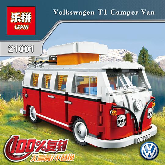Lepin 21001 Volkswagen T1 Camper Van 1354pcs
