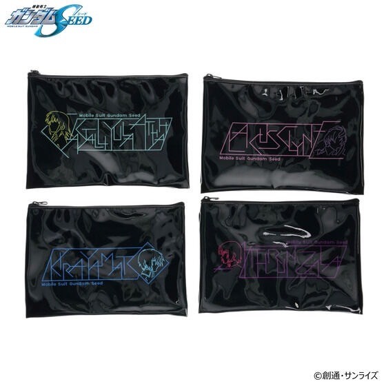 PRE-ORDER : Mobile Suit Gundam SEED Name Design Item PVC Pouch (4 types in total)