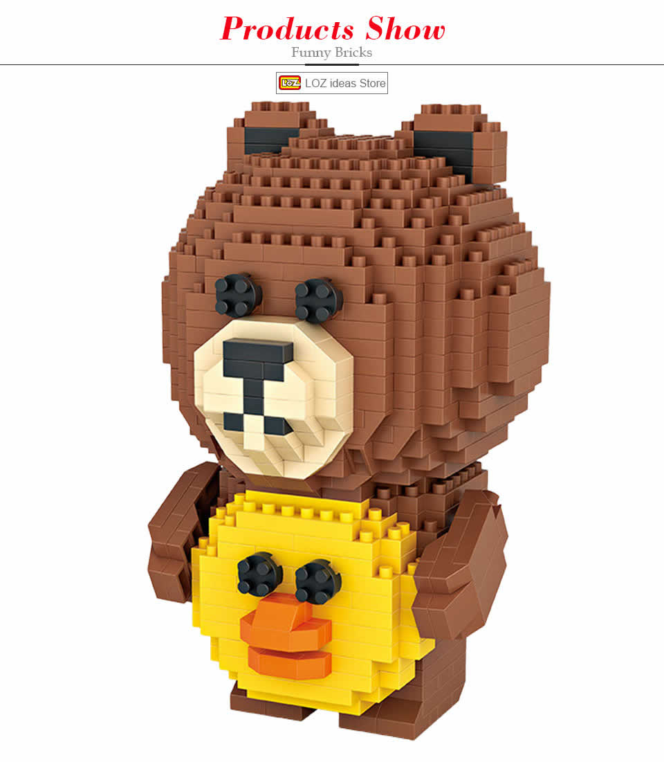 LOZ 9739 Line Town Brown&Sally 700pcs