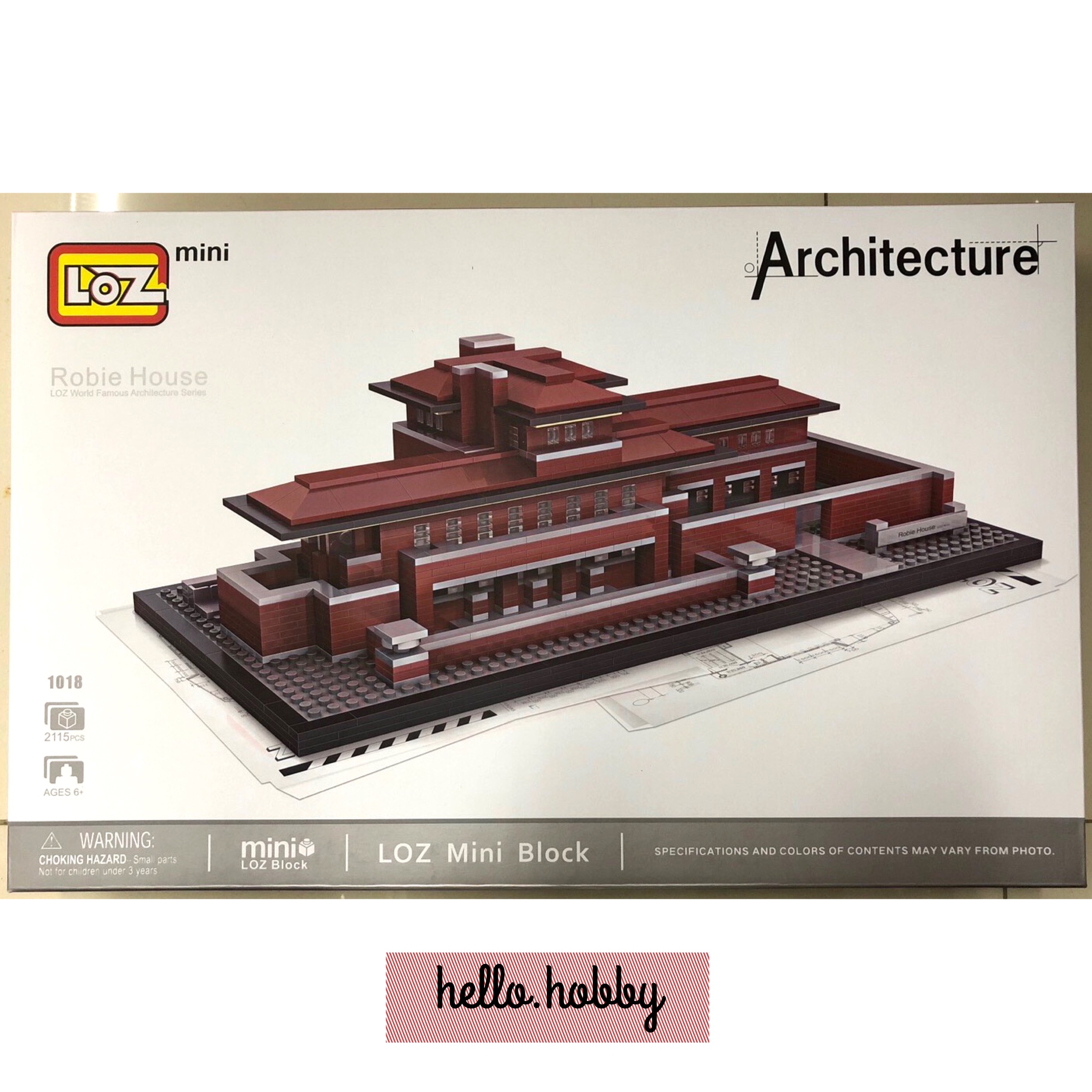 Loz 1018 Robie House 2115pcs