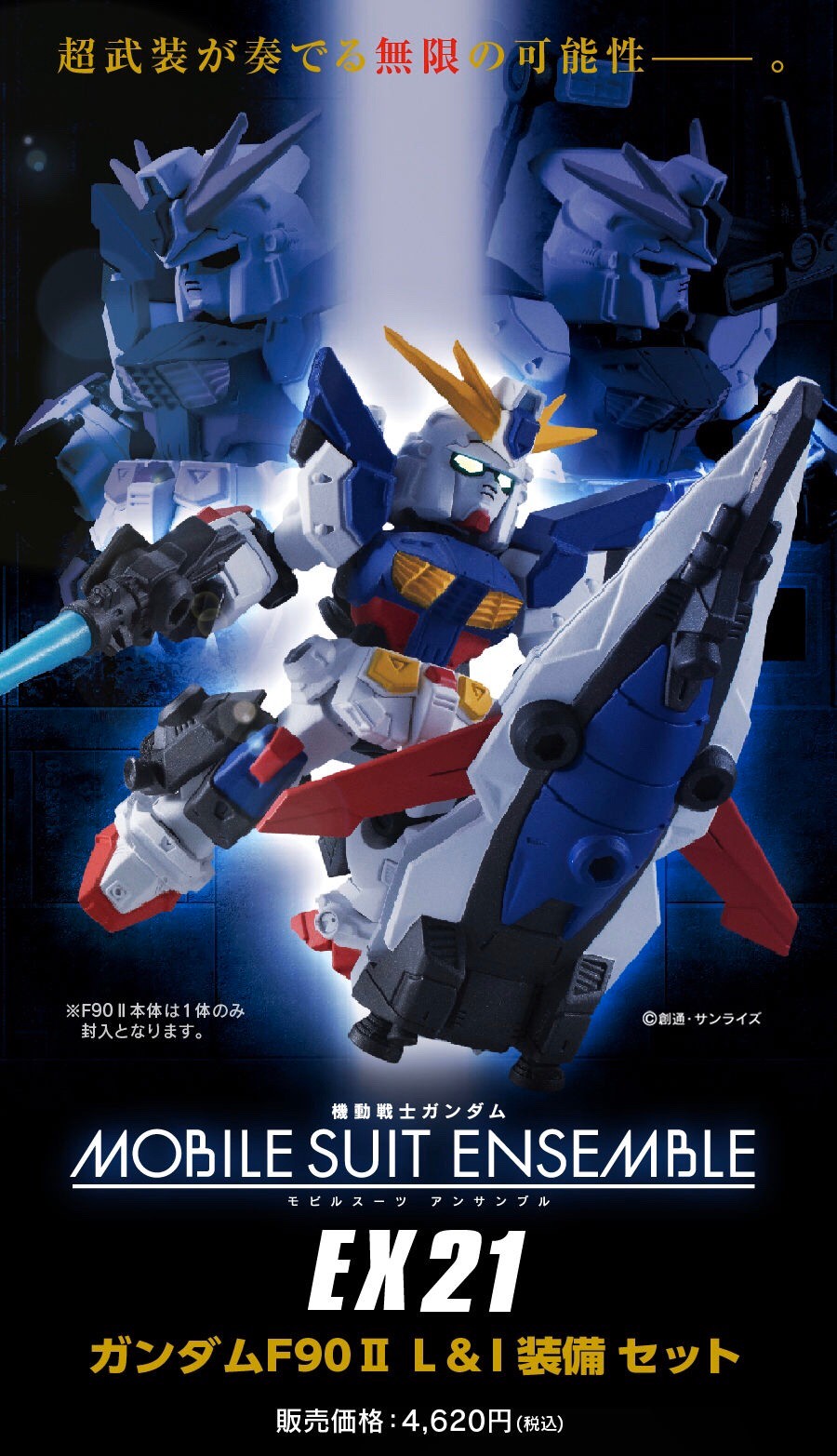 PRE-ORDER : Mobile Suit Gundam MOBILE SUIT ENSEMBLE EX21 Gundam F90 II (L & I Equipment Set)