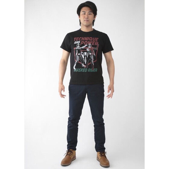 PRE-ORDER : Showa Kamen Rider x Noru-Soru Mania T-shirt V1 Power V2 Pattern