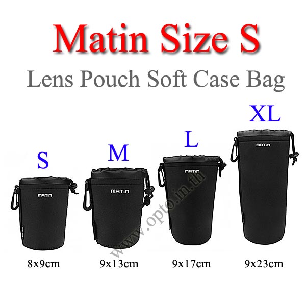 Size S Matin Lens Pouch Soft Case กระเป๋าใส่เลนส์แบบซอฟ์ทเคส กว้าง8*สูง9cm