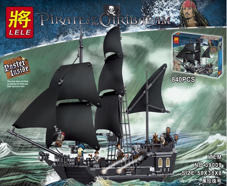 Lele 39009 Pirates of the Caribbean Black Pearl 840pcs