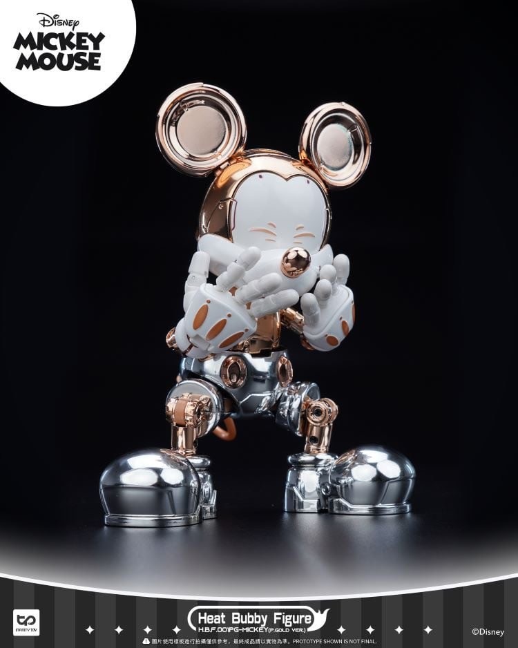 Heat Bubby Figure - Disney - Mickey Mouse Mysterious Exhibition Limited Golden / Blue Version by INFINITY TOYS (HeatBoys)